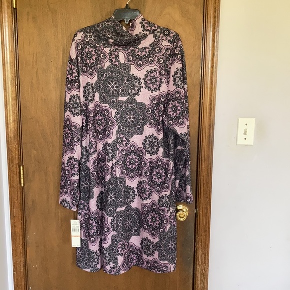 Ruby Rd paisley boho print pullover dress size 2X - Picture 11 of 16